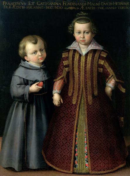 Cristofano Allori Portrait of Francesco and Caterina Medici Norge oil painting art